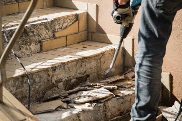 Concrete Stair Demolition in Wexford