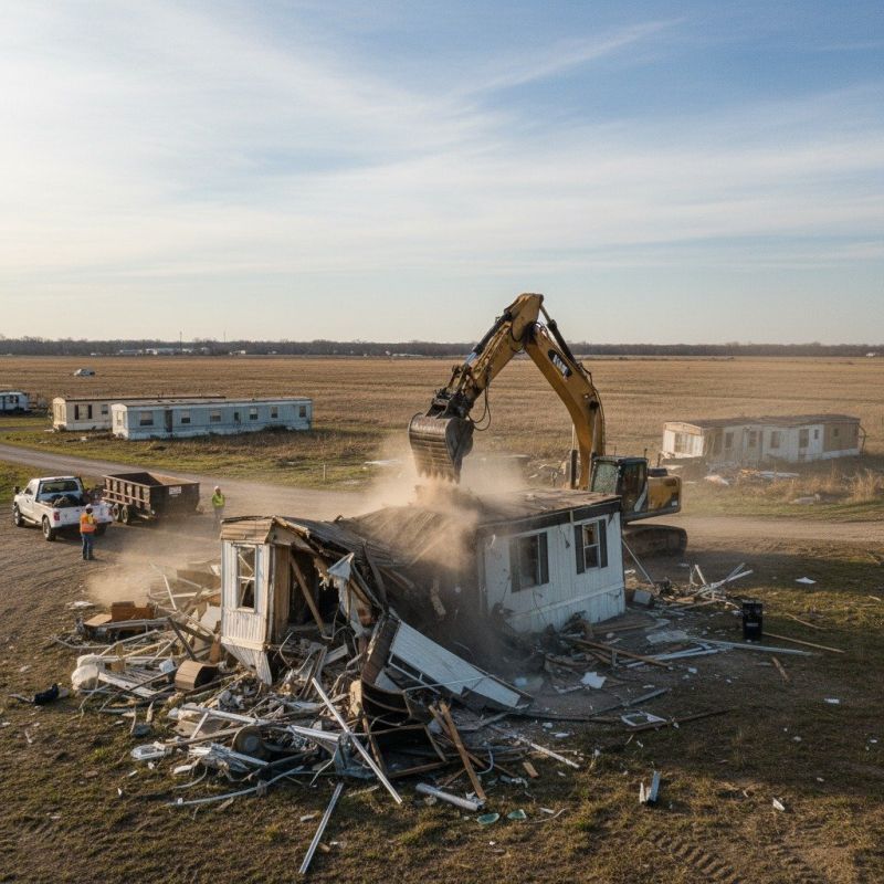 Mobile Home Demolition detail